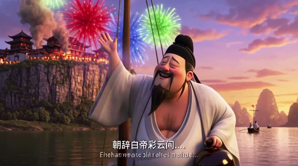 早发白帝城视频画面